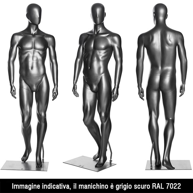 Agosistem MARK 2 Manichino Uomo Testa Uovo Grigio
