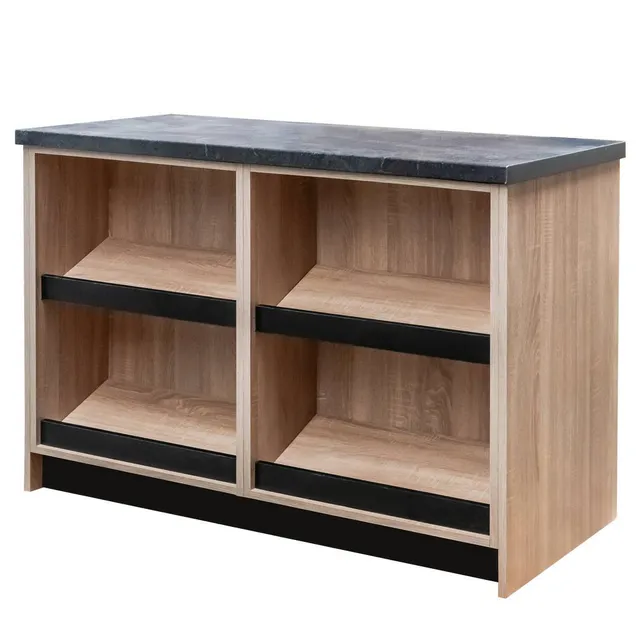 Mega-M banco negozio H90 L125 P60 cm rovere sonoma