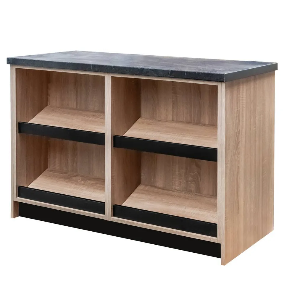 Mega-M banco negozio H90 L125 P60 cm rovere sonoma