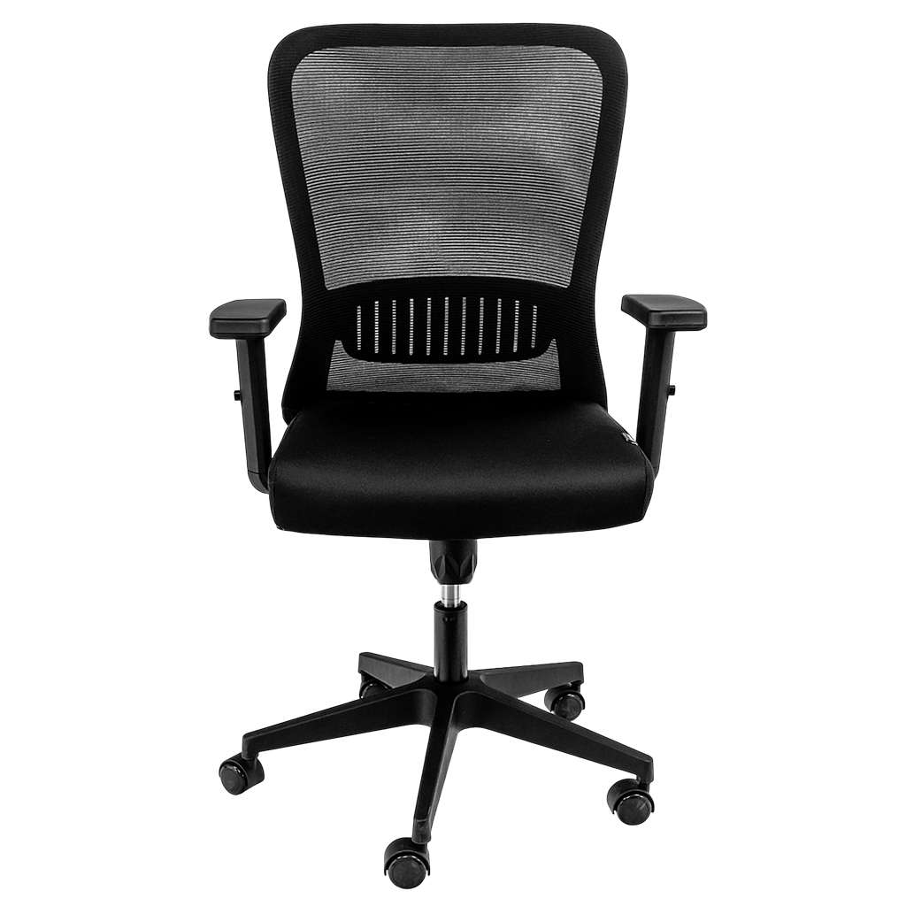 FURVERO Norma BP/A1D/L1D Sedia Ufficio Nera Ergonomica