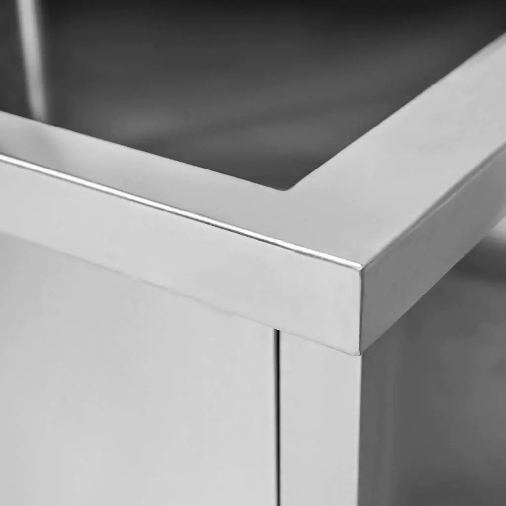 Mega-M lavello inox 1 vasca saldato 70x70x85 cm gastronomia