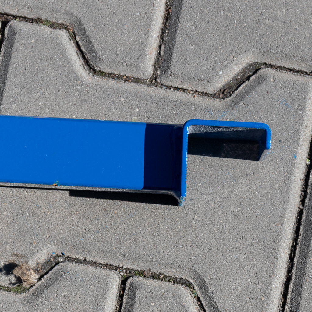 Supporto pallet G-120 cm blu per correnti 4 cm