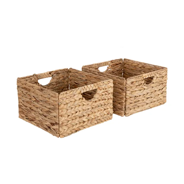 Seville Classics cestini giacinto 2 pezzi 33 cm naturali
