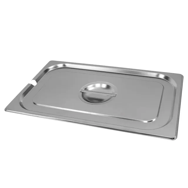 Mega-M coperchio GN 1/1 53x32,5 cm inox foro mestolo