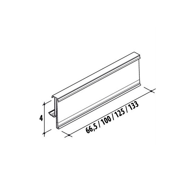 Agosistem portaprezzi PVC trasparente