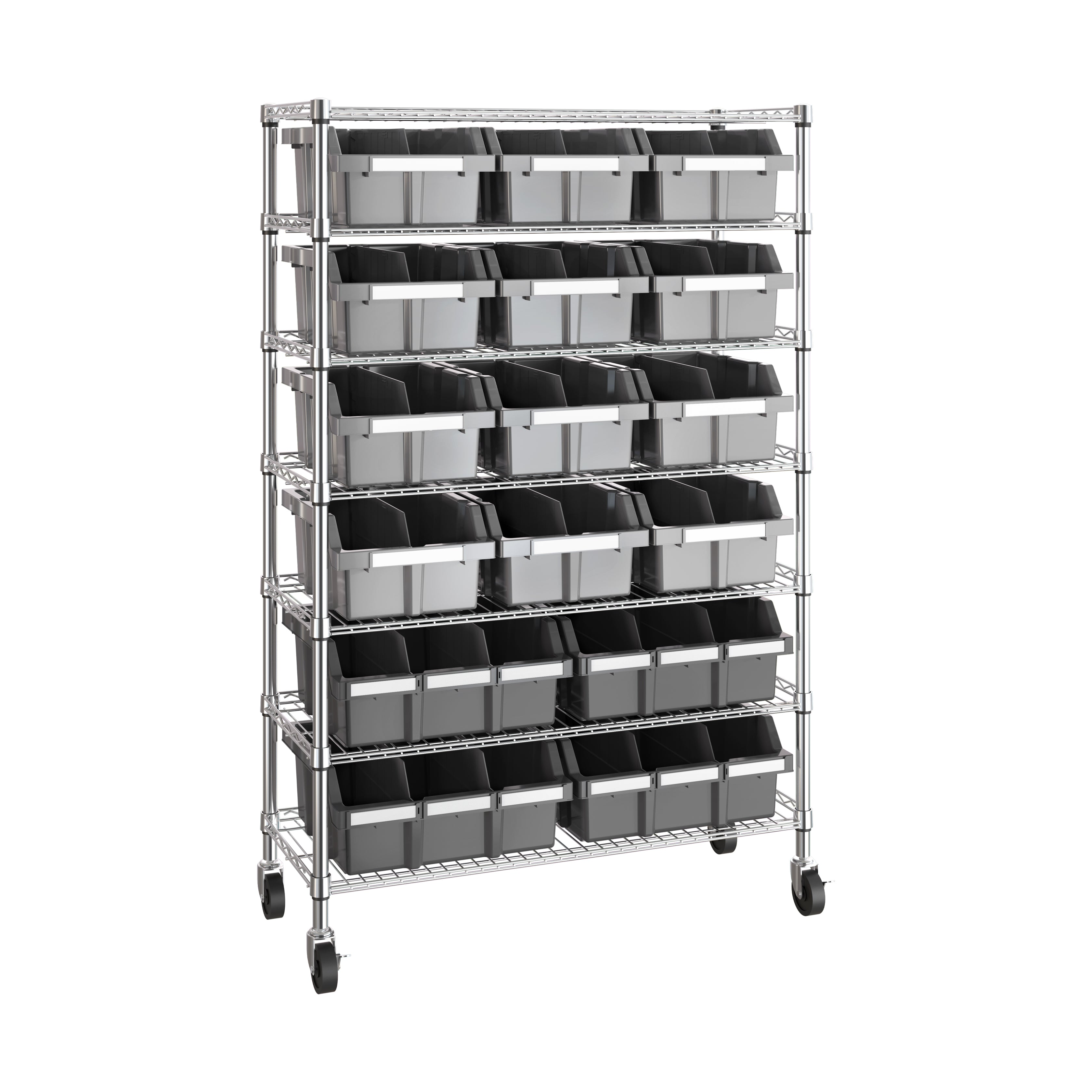 Seville Classics scaffale portabox 16 contenitori 91x36 cm NSF