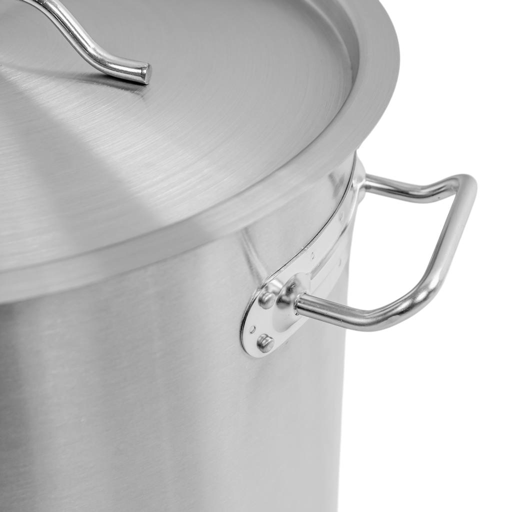 Mega-M Standard pentola inox alta 25L 32x32 cm con coperchio