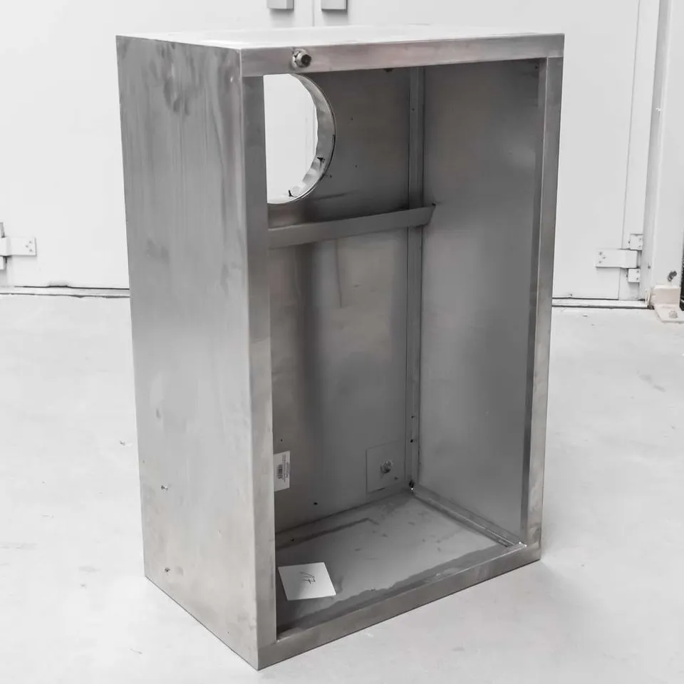 Cappa gastronomica a box acciaio inox 100x65x40 cm