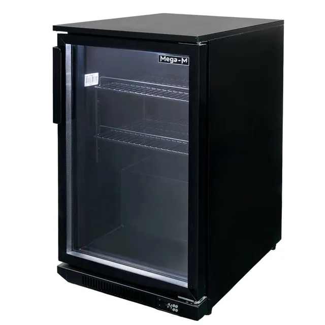 Mega-M Diego S50 vetrina frigo sottobanco 98L nera
