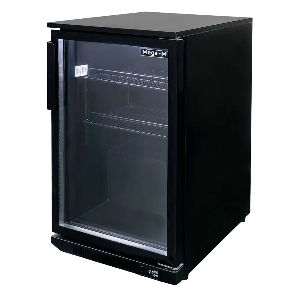 Mega-M Diego S50 vetrina frigo sottobanco 98L nera
