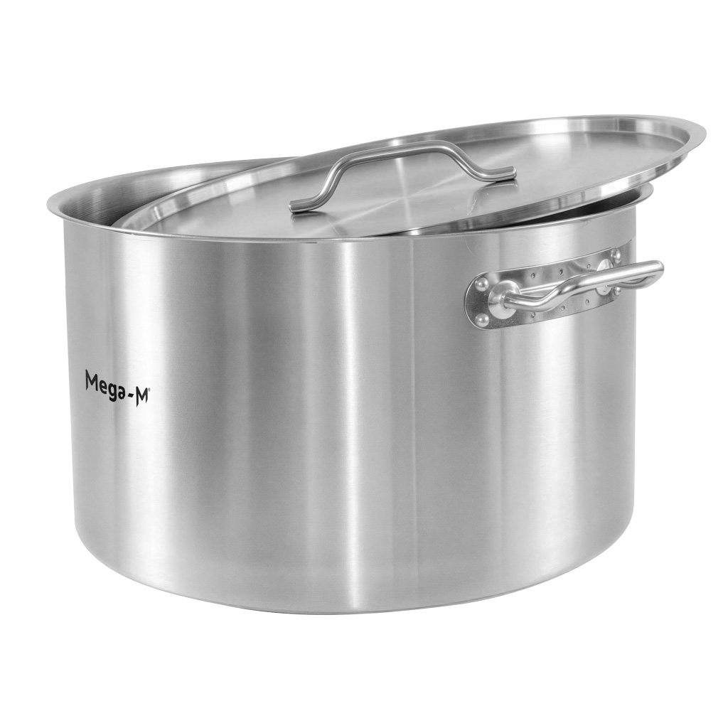 Mega-M Standard pentolone inox 58L 50x30 con coperchio