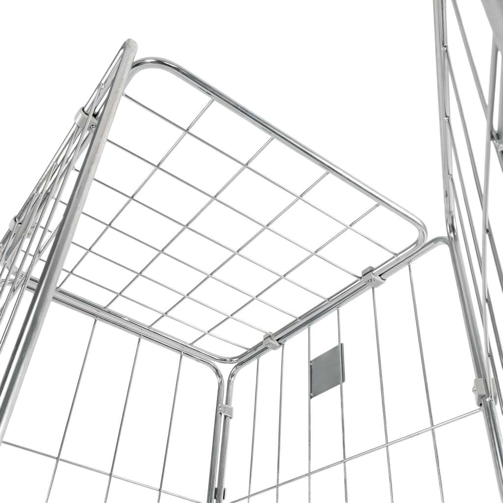 Mega-M Universal Roll Container Zincato con Tetto e Porta