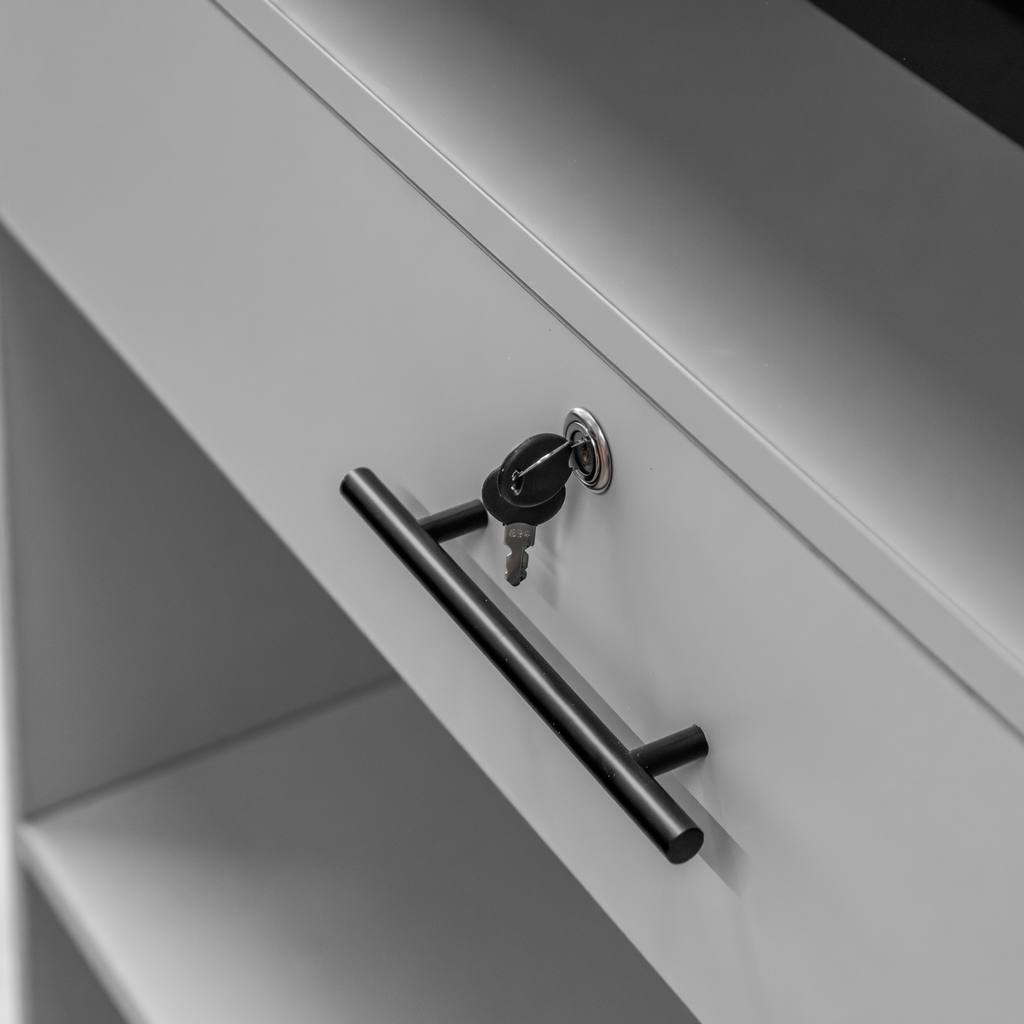 Mega-M Banco Cassa Negozio 300 cm Grigio Chiaro