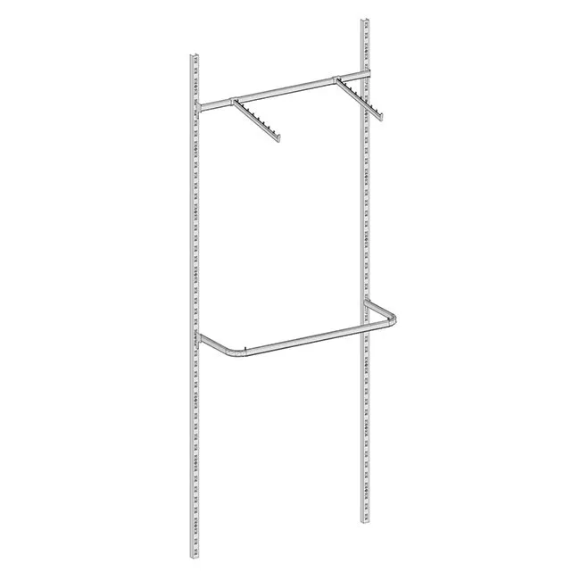 Agosistem Kit Joker 06 scaffale a muro 61x37x240 cm