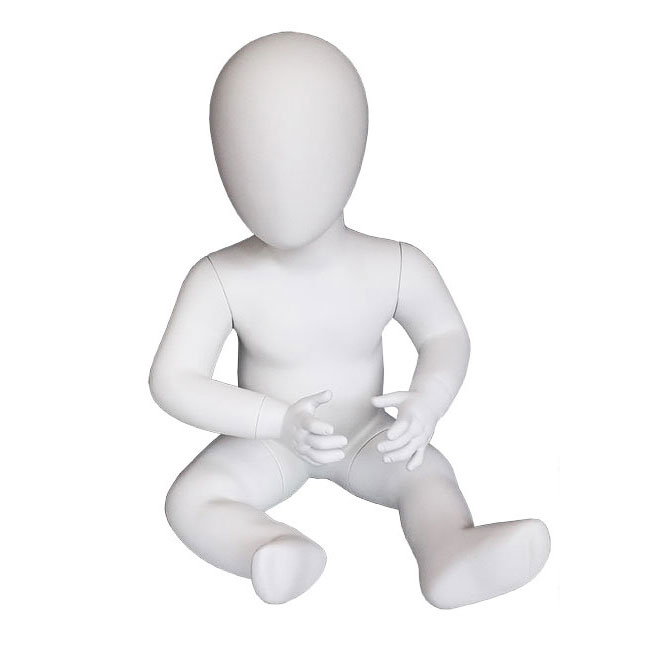 Agosistem SAM manichino infante seduto vetroresina bianco 45 cm
