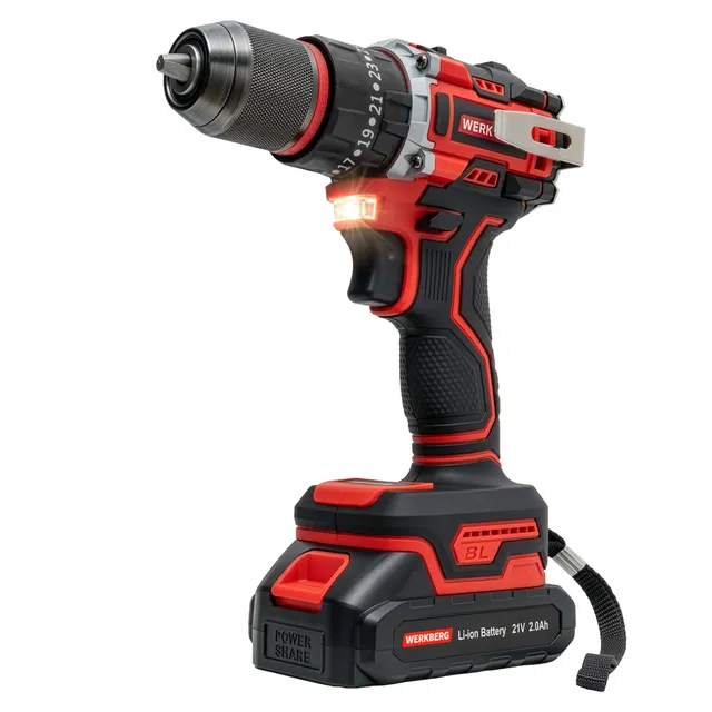 Werkberg Pro WKRKQ103 avvitatore a batteria brushless 2 batterie