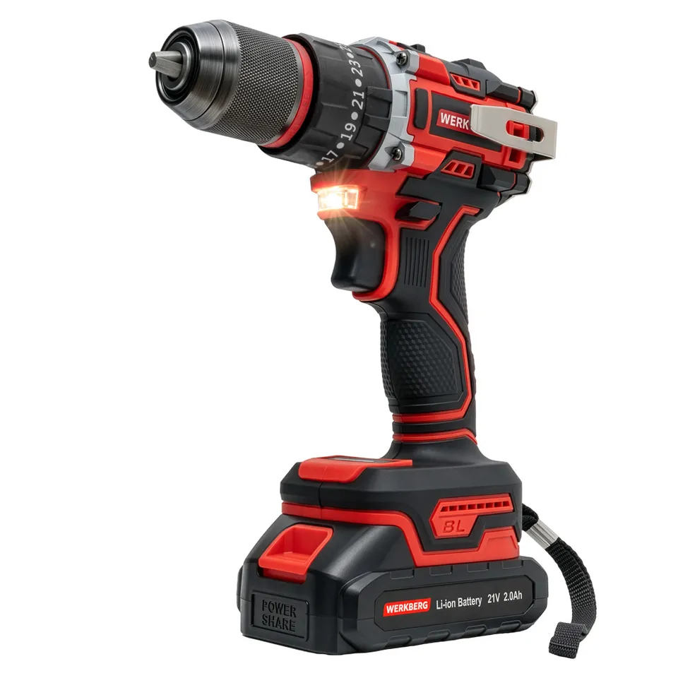 Werkberg Pro WKRKQ103 avvitatore a batteria brushless 2 batterie