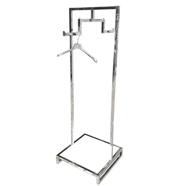 Agosistem Stender a colonna con base appendiabiti bianco