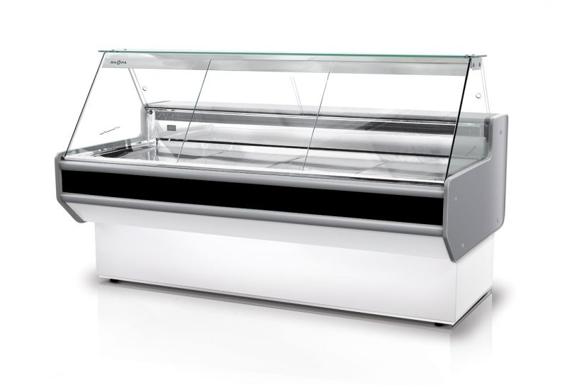 Rapa L-A 122/107 Plug-in banco frigo vetrina bianca