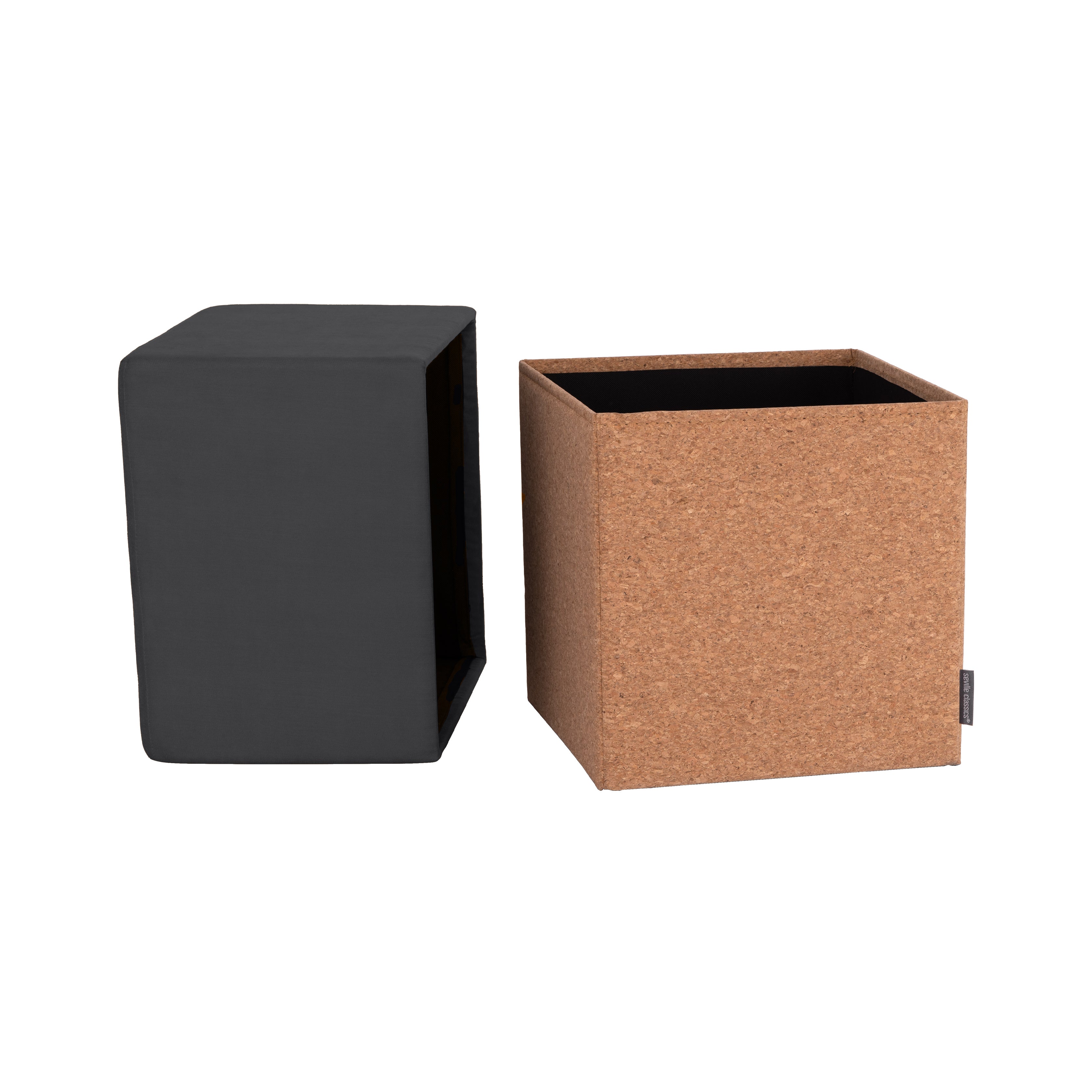 Seville Vineyard STR30260 pouf contenitore sughero crema