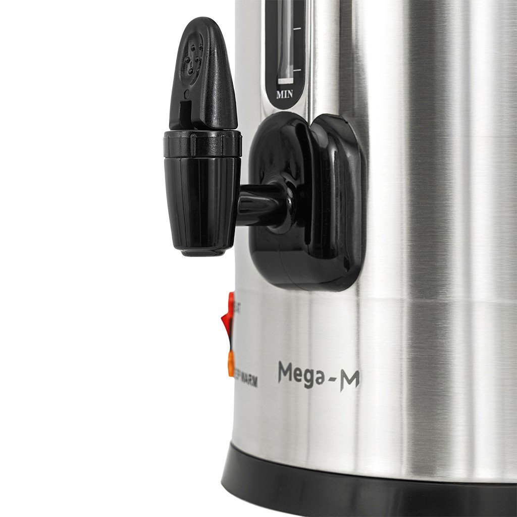 Mega-M 12,4L Bollitore Acqua Inox 1800W 24,5x26 cm
