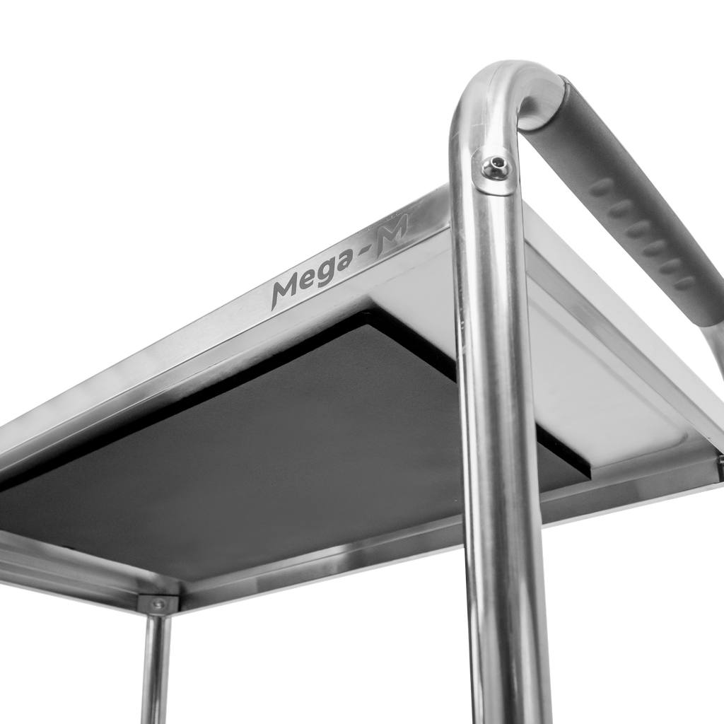 Mega-M Standard carrello di servizio inox 3 piani