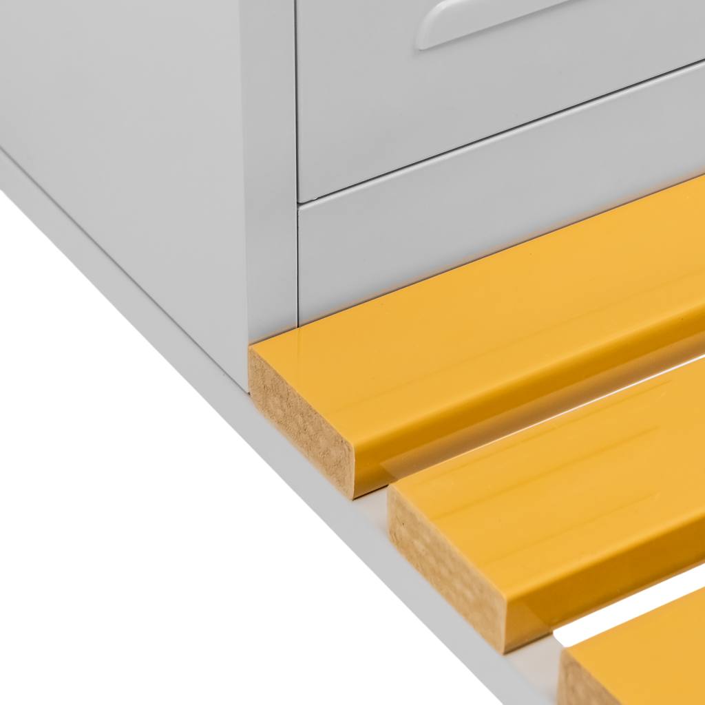 Mega-M S-60 cm armadio spogliatoio 2 ante grigio con panca