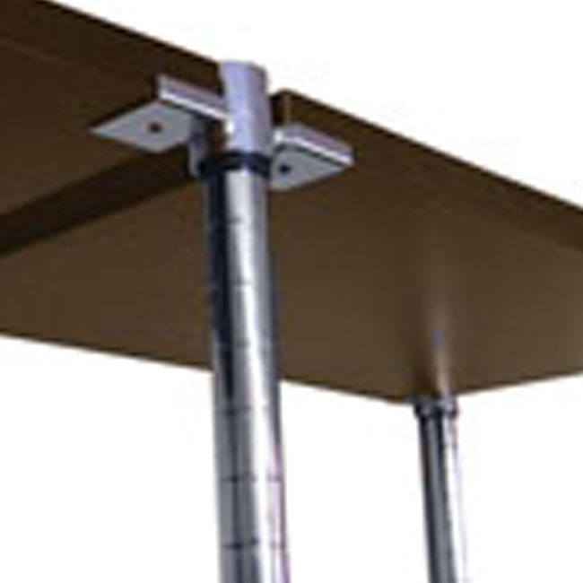 Agosistem Filo Cromato boccola scaffale doppia legno 25 mm