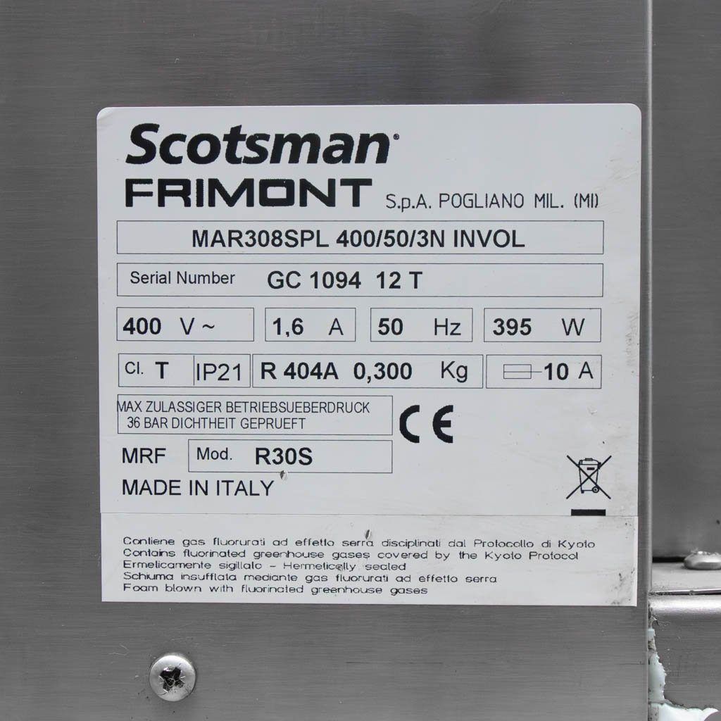 Scotsman MAR 308 Split Fabbricatore Ghiaccio Scaglie
