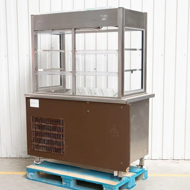 Ascobloc vetrina refrigerata 133x70x175 cm 2 ripiani vetro