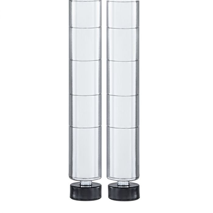 Seville Classics pali scaffale cromati 183 cm 2 pezzi
