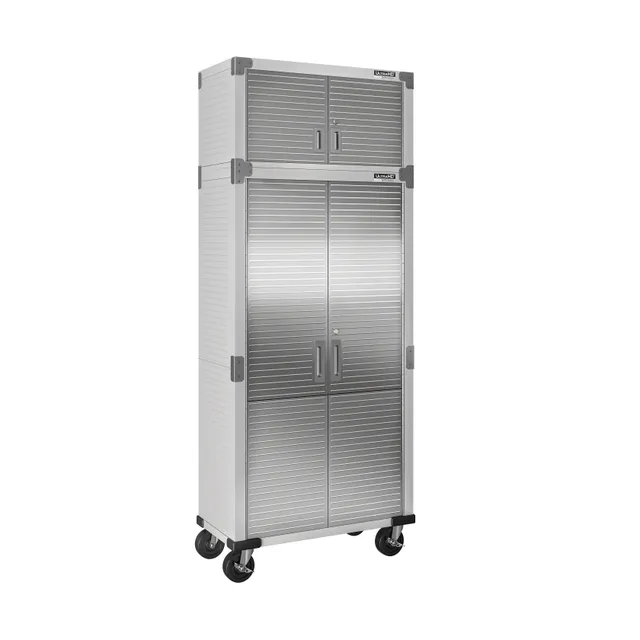 Seville Classics UltraHD Set Armadio Carrellato Acciaio Granito