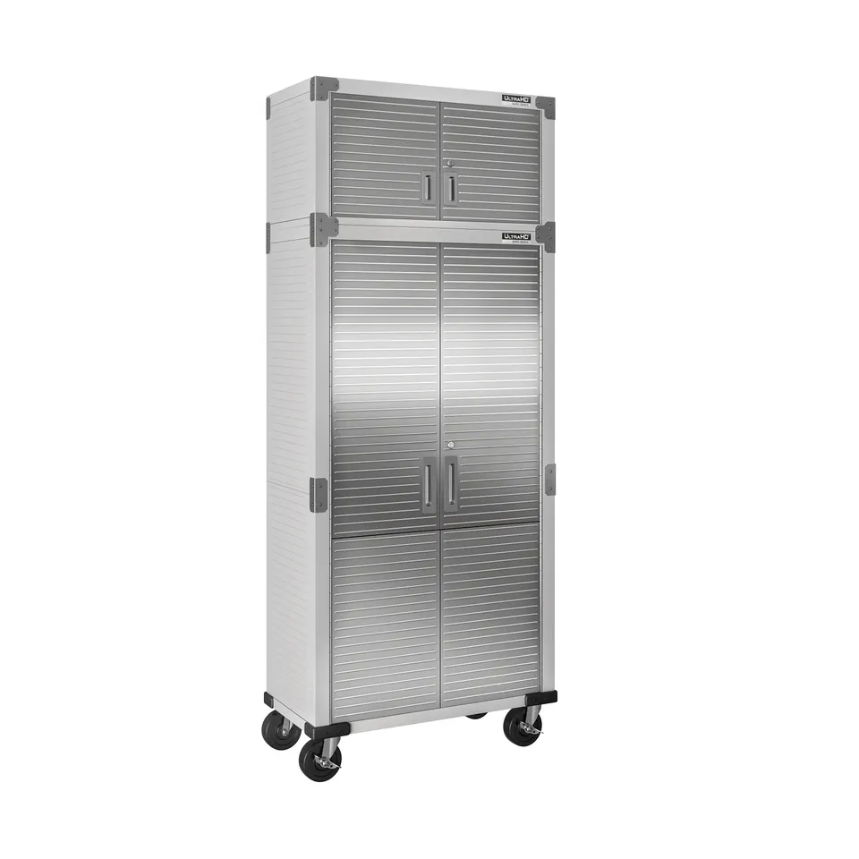 Seville Classics UltraHD Set Armadio Carrellato Acciaio Granito