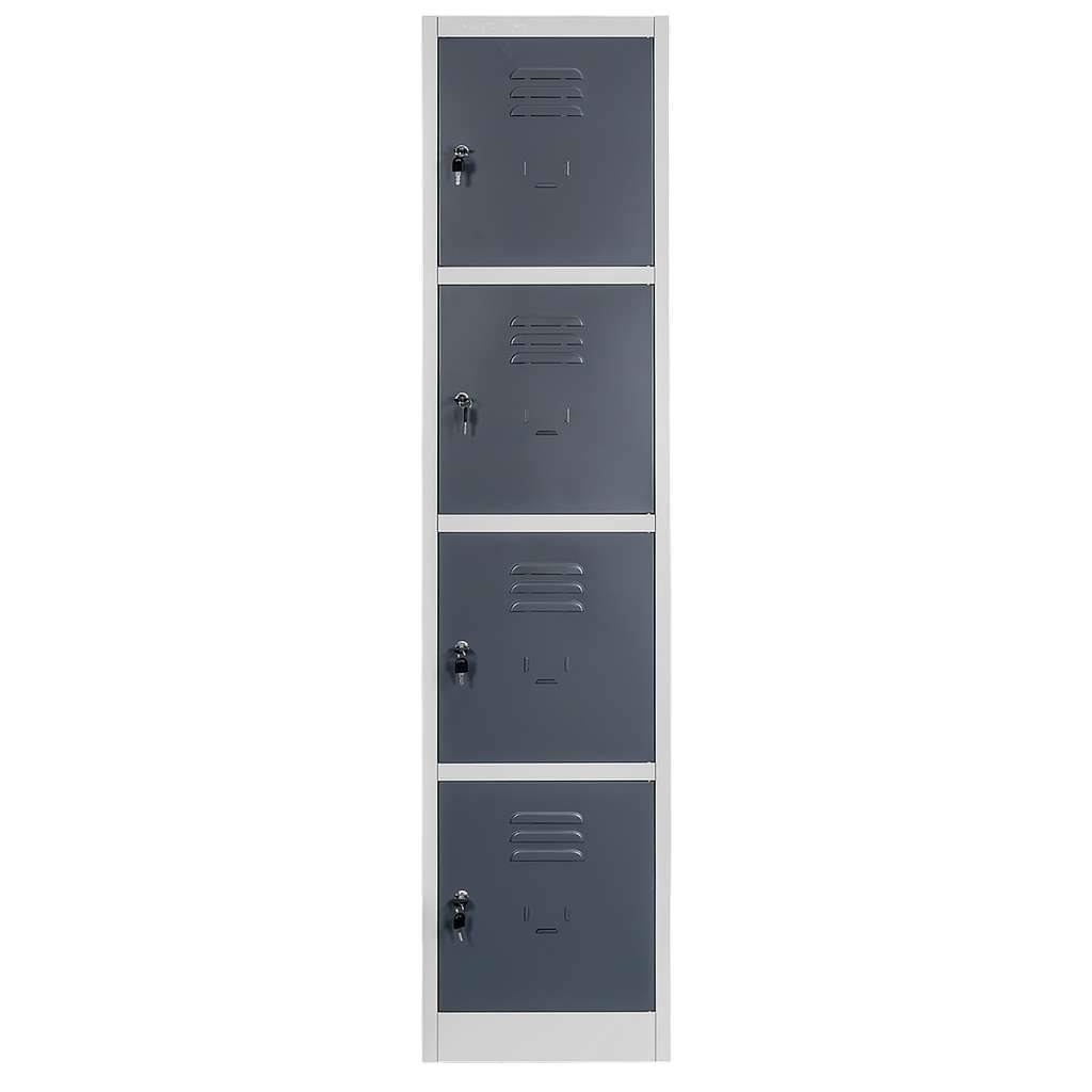 Mega-M Armadietto spogliatoio 4 posti 40x50x180 cm grigio grafite