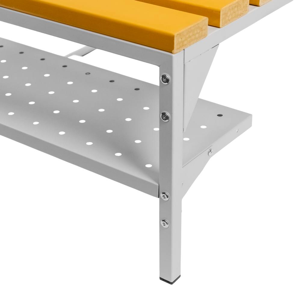 Mega-M panca spogliatoio WPC 80x80x43 cm portascarpe