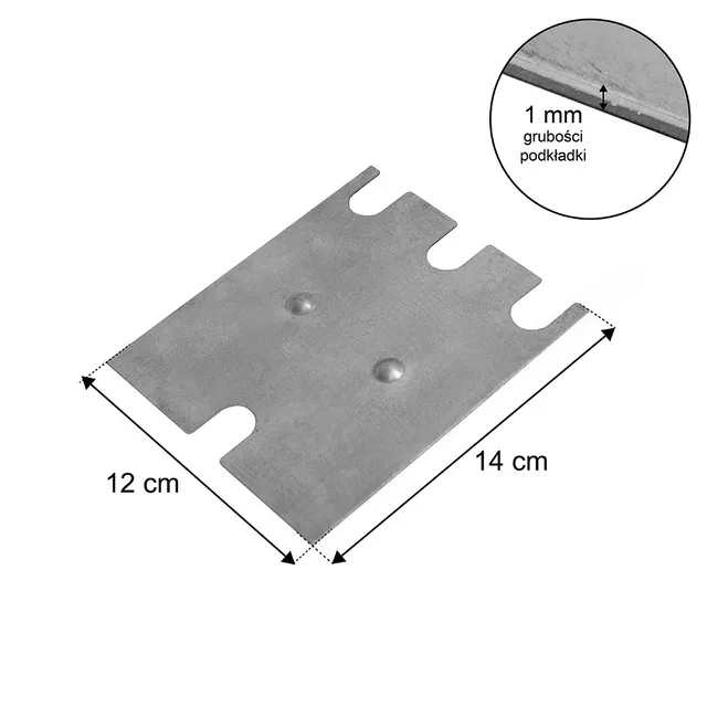 STOW PNABG0014 spessore livellamento zincato 1 mm