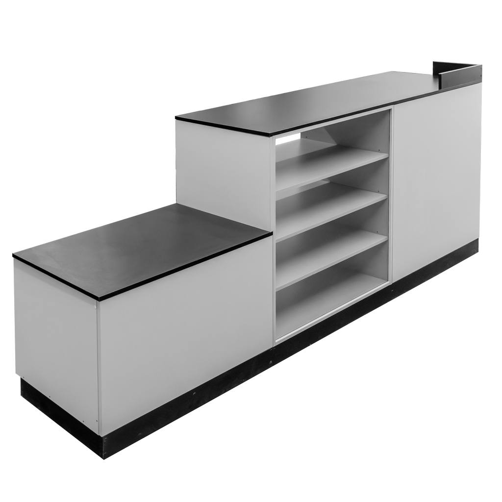 Mega-M Banco Cassa Negozio 300 cm Grigio Chiaro