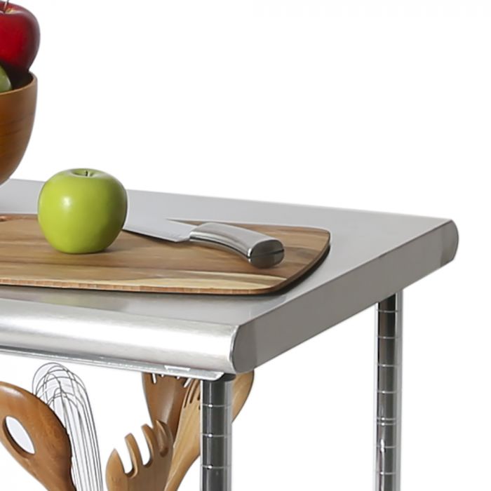 Seville Classics Carrello Tavolo Acciaio Inox NSF