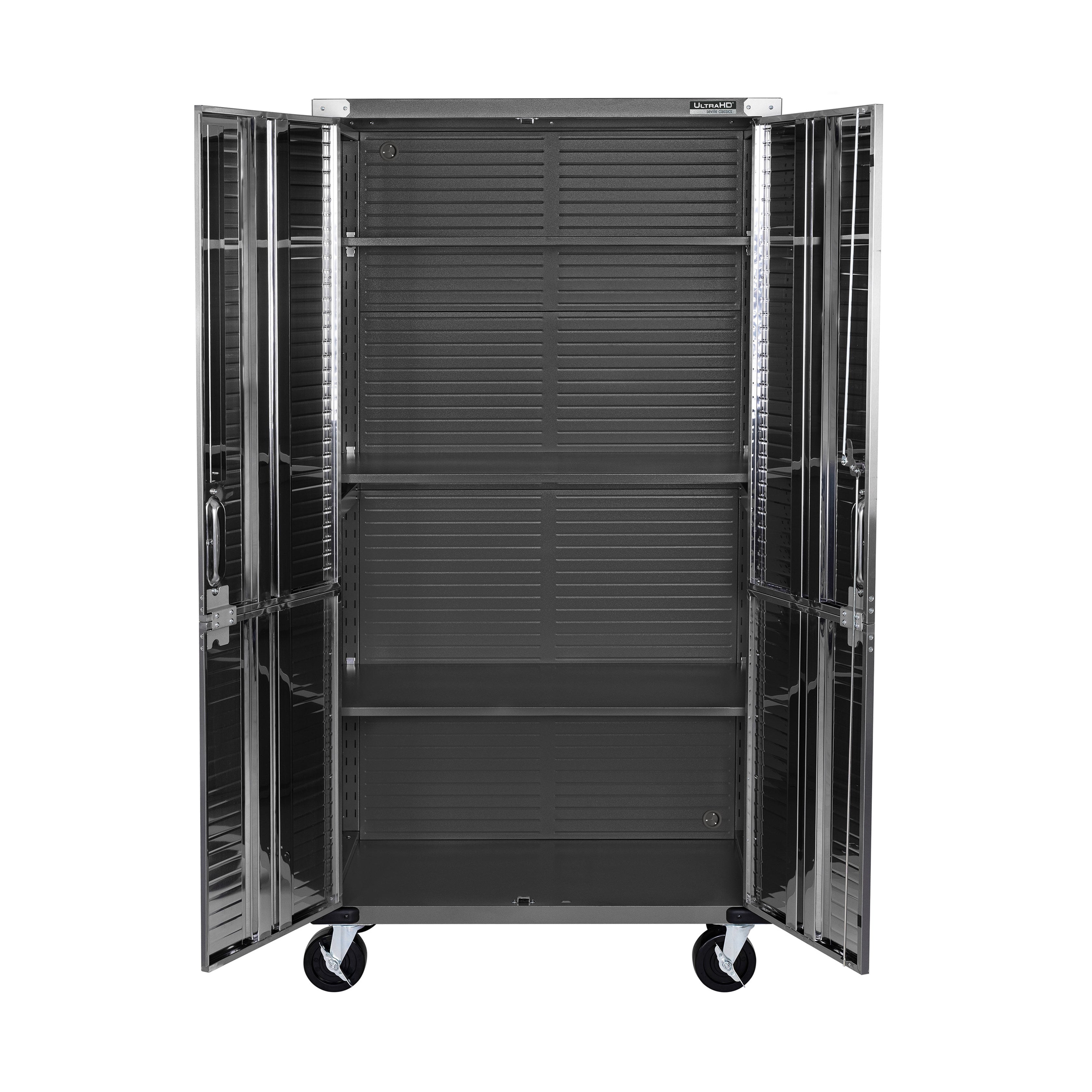 Seville Classics UltraHD Set Armadio Carrellato Grafite 2pz