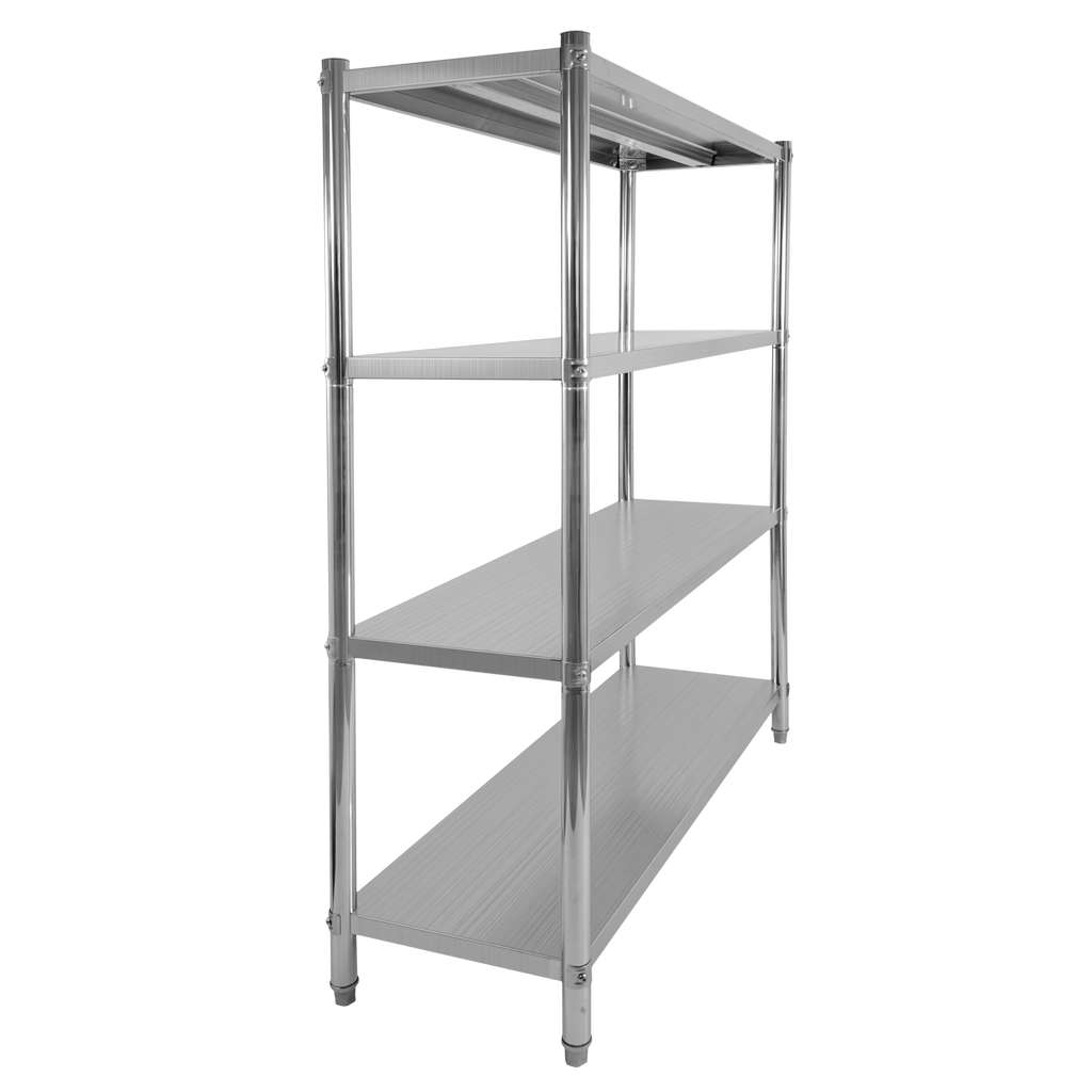 Mega-M X Standard scaffale inox 120x60x180 cm 4 ripiani