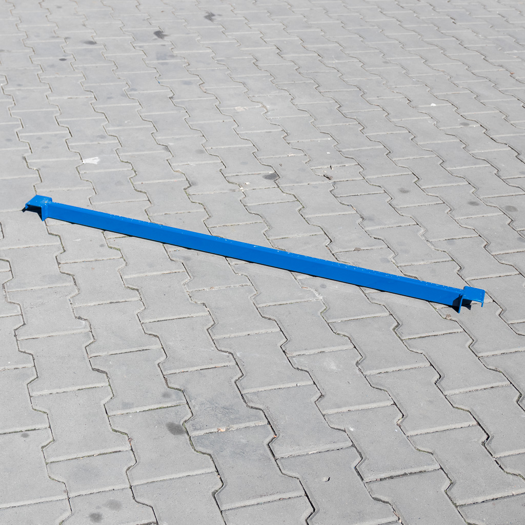 Supporto pallet G-120 cm blu per correnti 4 cm