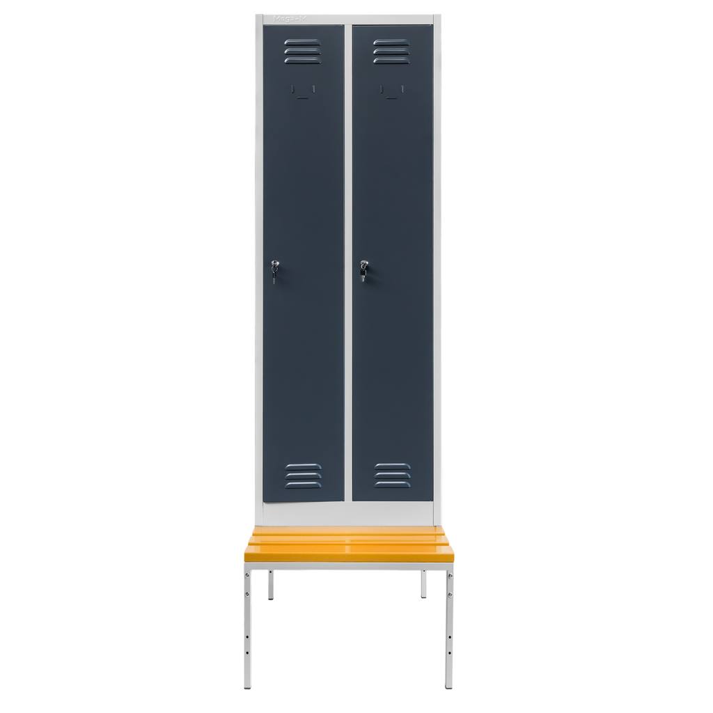 Mega-M armadietto spogliatoio 2 ante con panca 60 cm