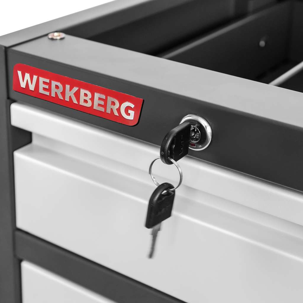 Werkberg mobiletto banco officina 37x48,5x41,5 cm grafite