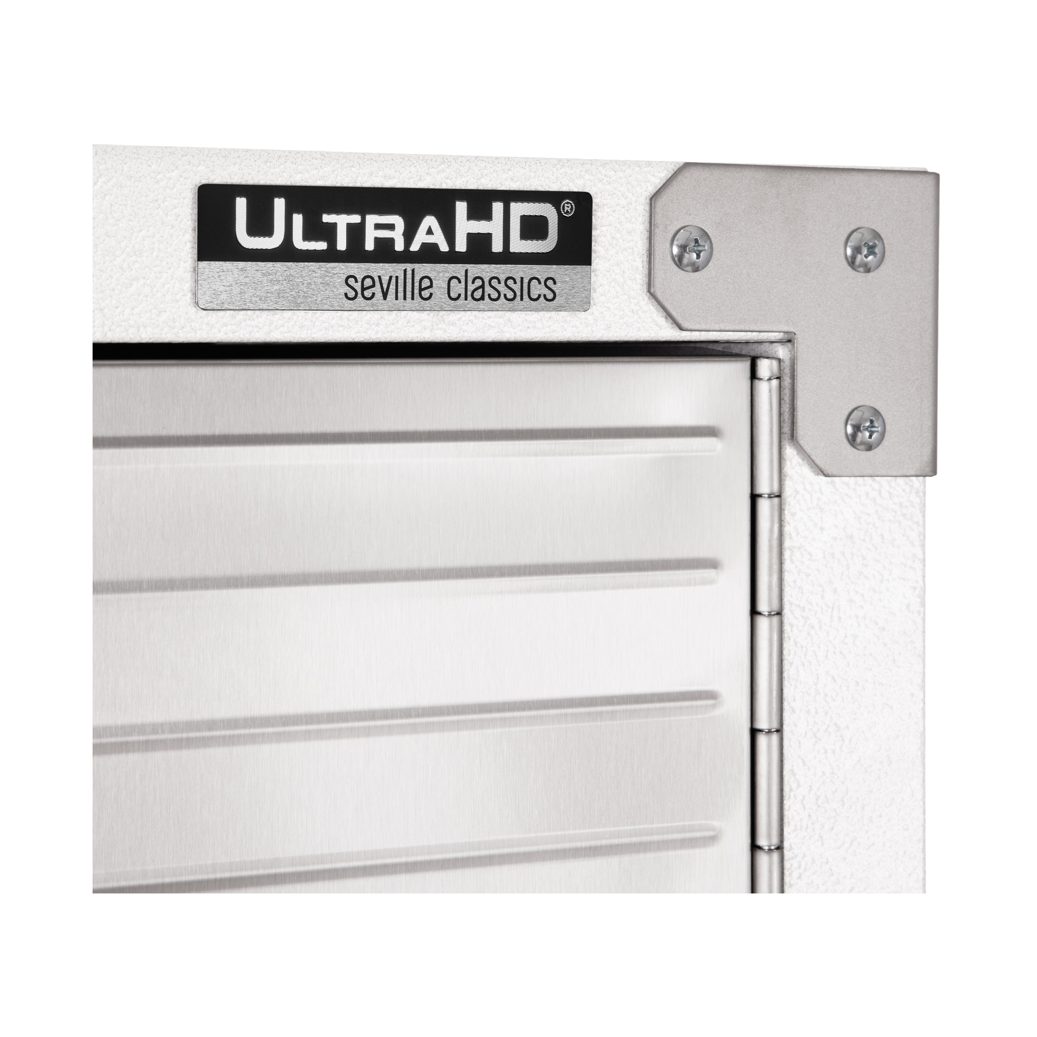 Seville Classics UltraHD Armadio Acciaio 2 Pezzi Bianco con Ruote