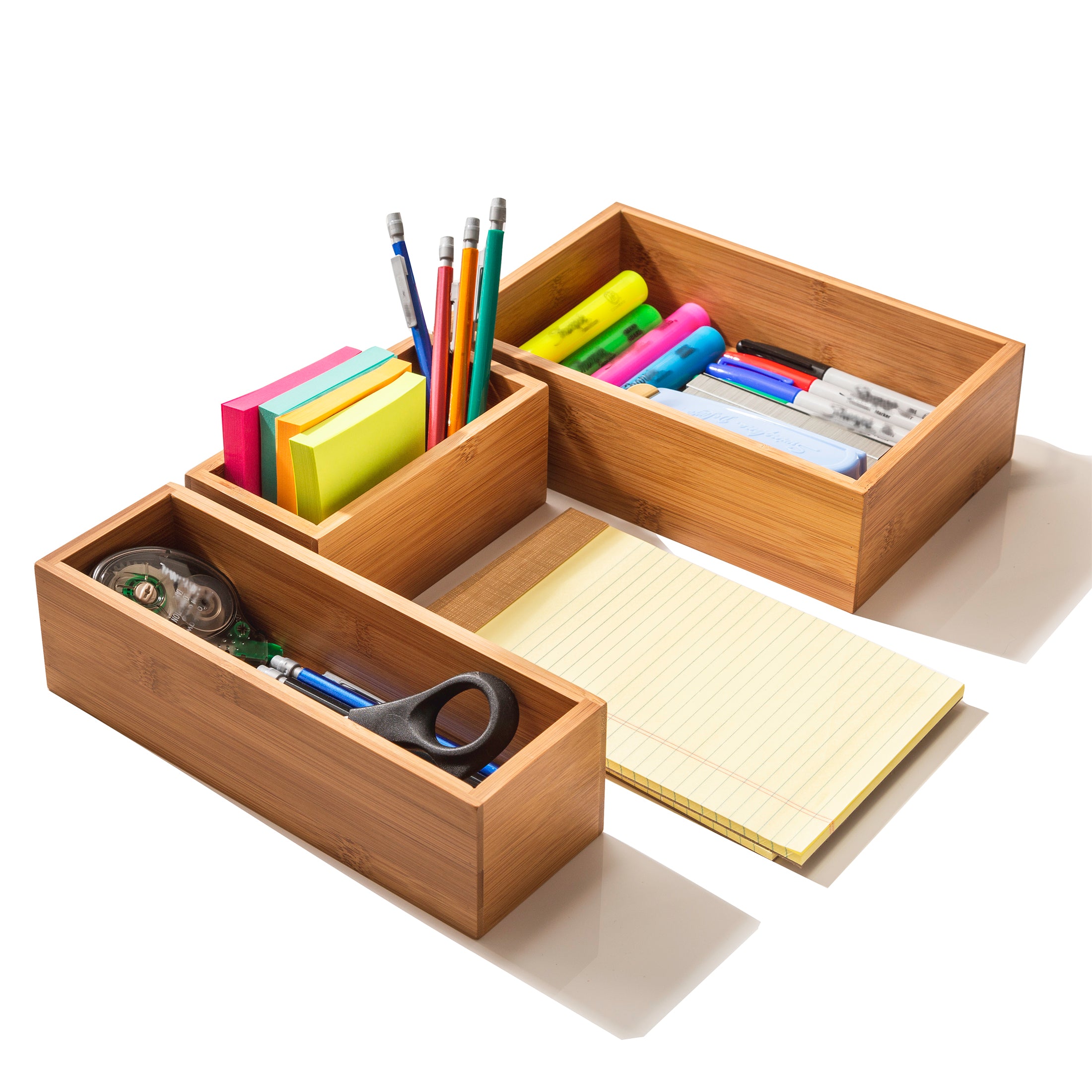 Seville Classics set organizer cassetti bambù 10 pezzi cucina