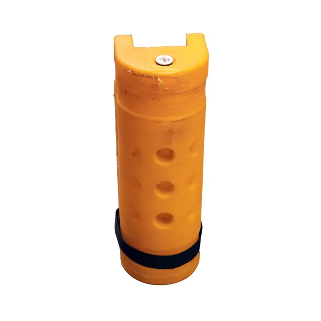 Paracolpo montante scaffale plastica gialla H 47 cm
