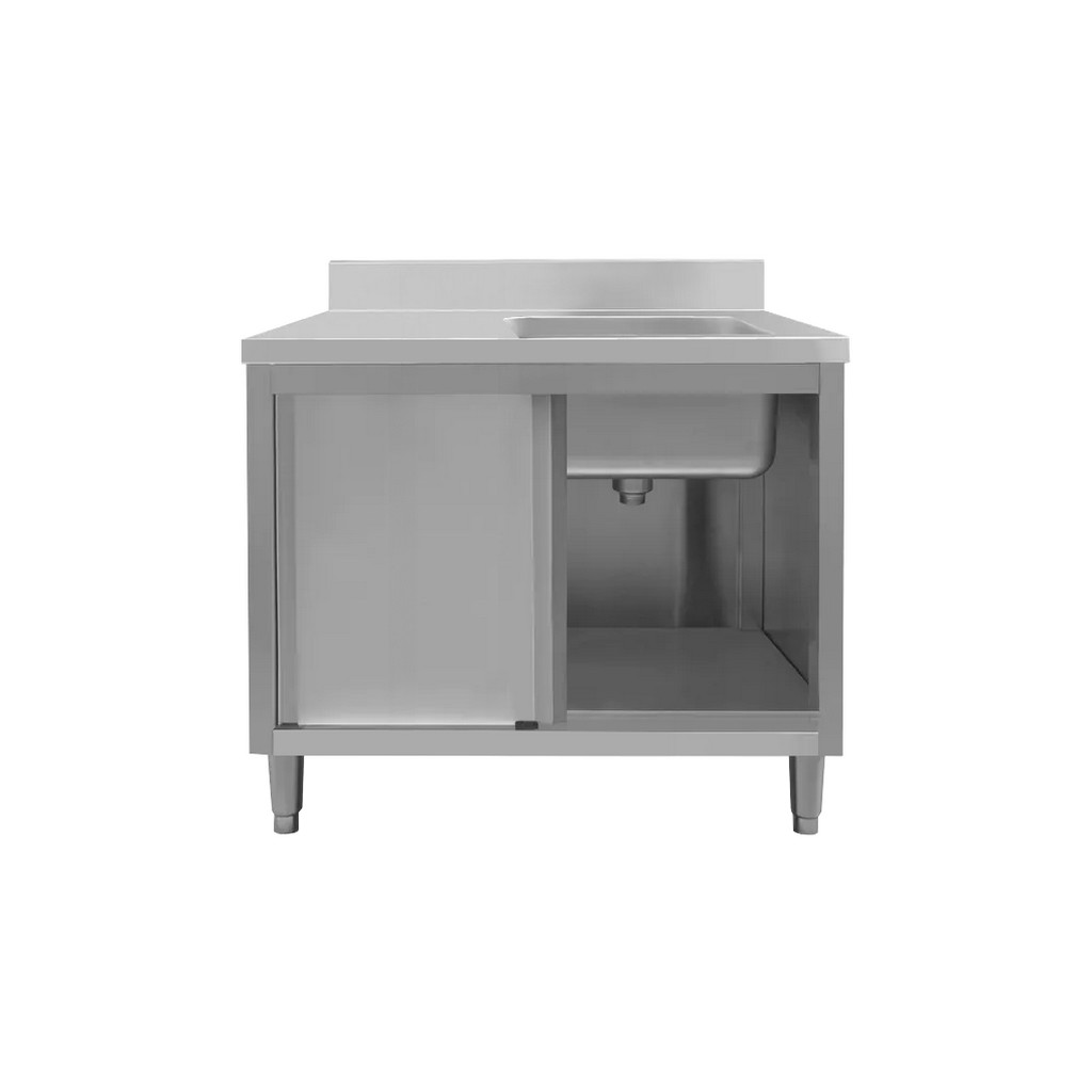 Mega-M Lavello gastronomico 120x70x85 cm vasca a destra inox