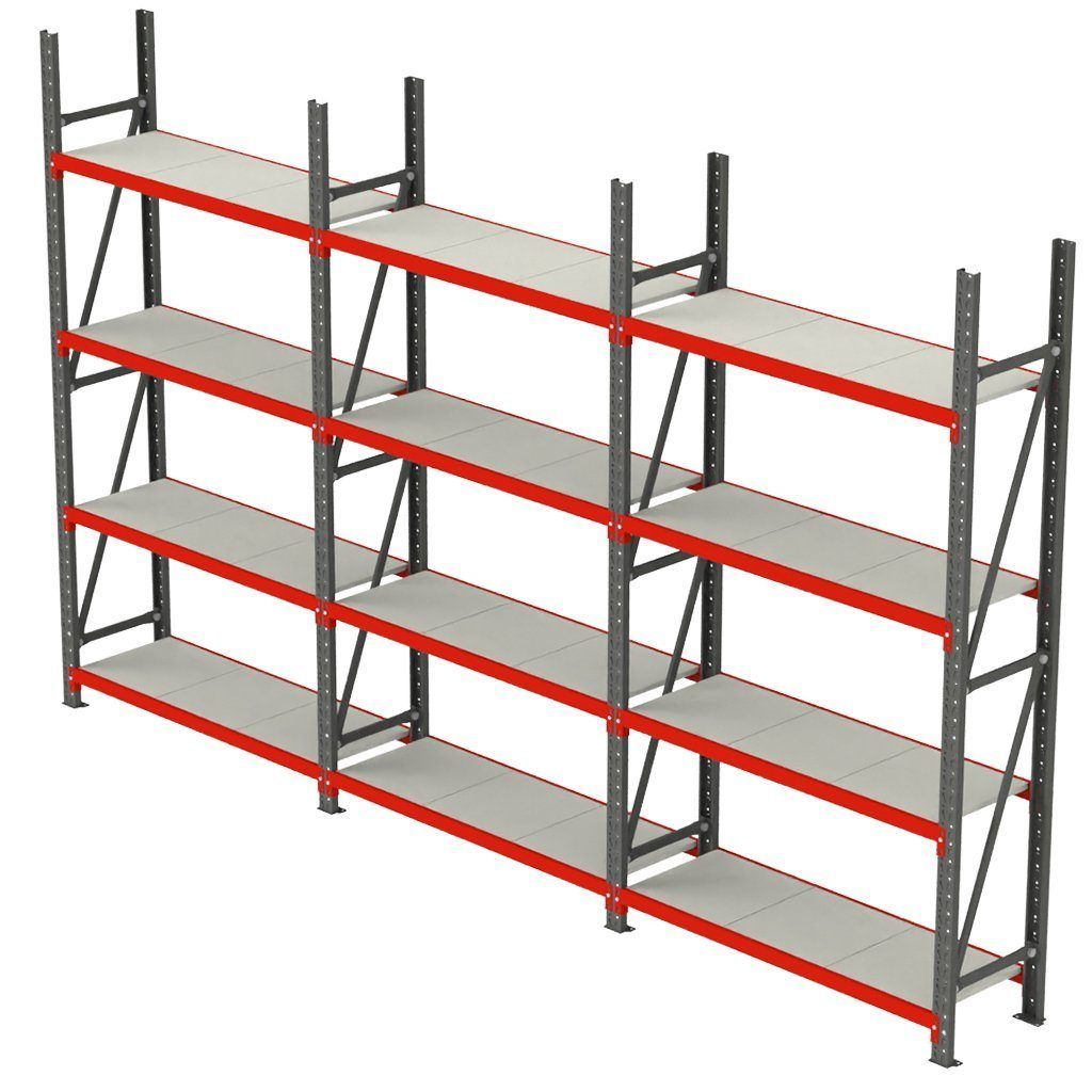 Mega-M Fortis H-240 L-484 G-50 scaffale magazzino 12 ripiani 450 kg