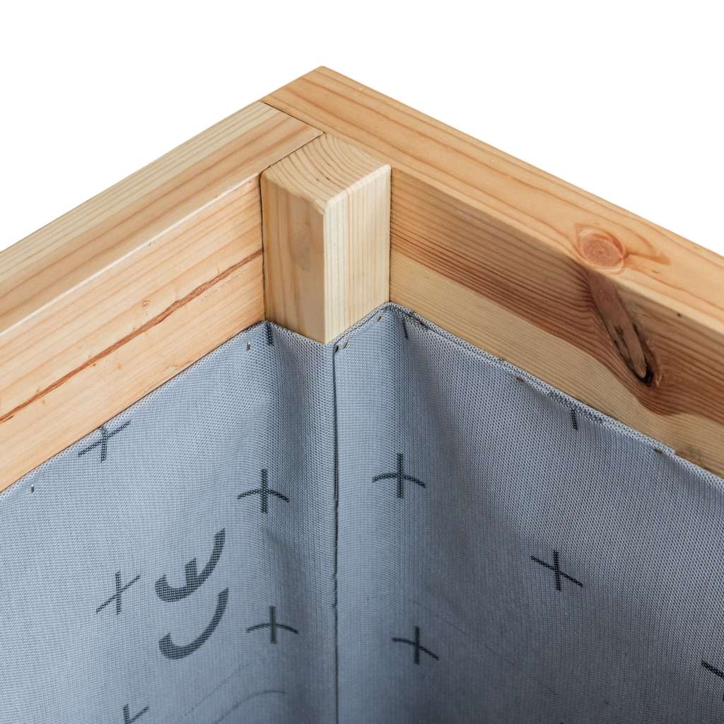 Mega-M fioriera legno rettangolare 120x60x74 cm