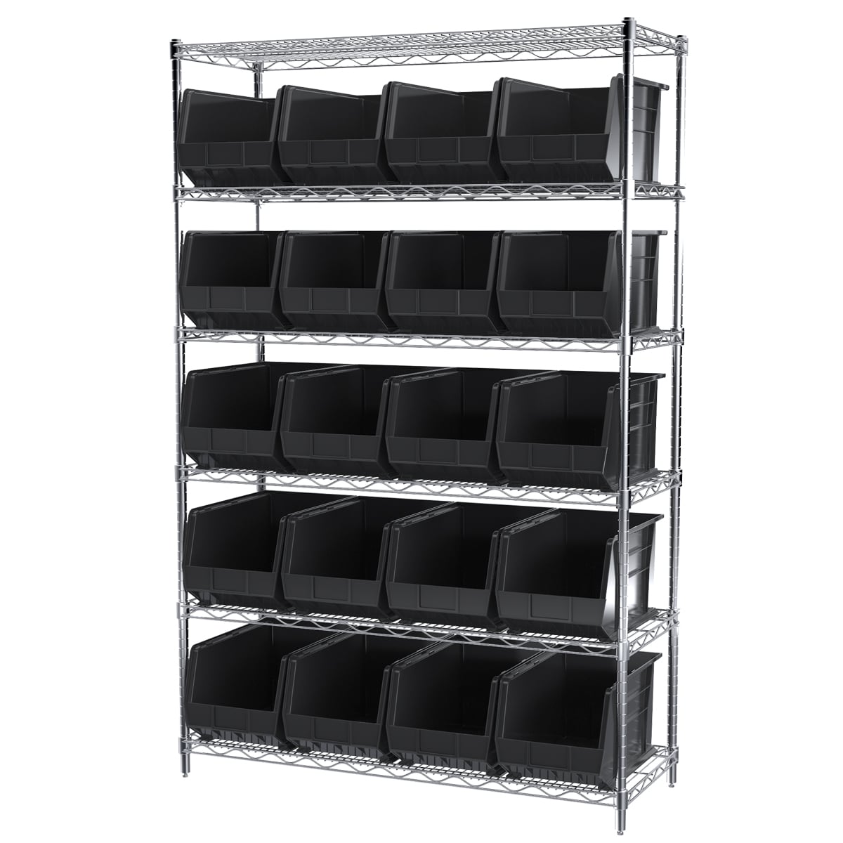 Akro-Mils AWS184830260 scaffale filo 6 ripiani 24 box